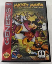 Mickey Mania- Case And Game - Sega Genesis - Tested Working - Authentic
