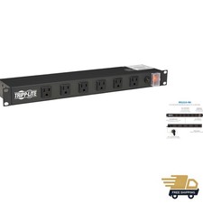 Lifetime on 12-Outlet PDU   15A Rack Mounted Power Strip with 15ft Cord
