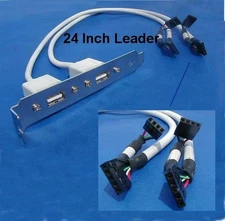 USB PORT DUAL to MAINBOARD PORT Universal 24 inch