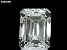 Cert. GIA 3.29 CT Emerald Cut Natural Mined Diamond Loose J color VS2 clarity