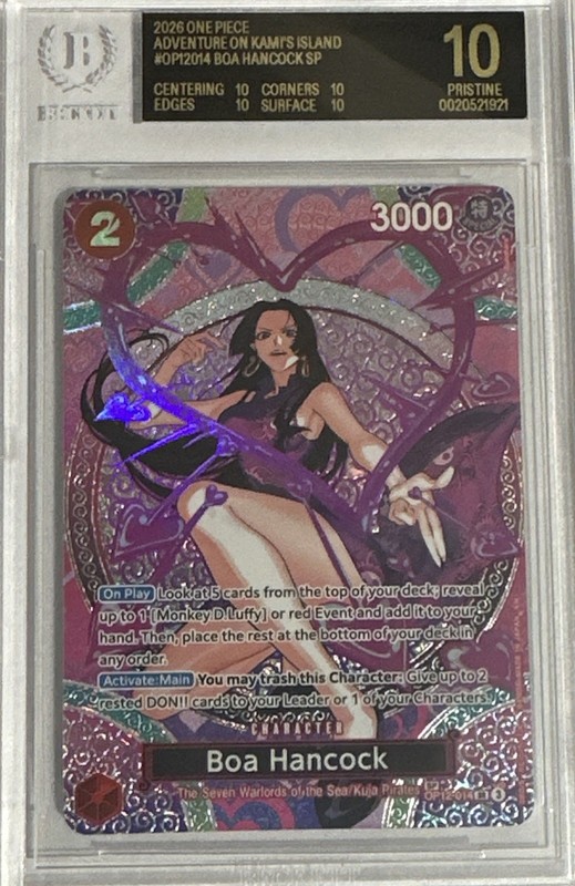 BGS 10 BLACK LABEL One Piece Boa Hancock SP OP12-014 Kami's Island OP15 English