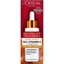 L'Oreal Revitalift Derm Intensives 12% Vitamin C +E Salicylic Serum (1.0 FL OZ)