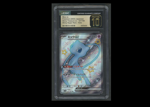 CGC PRISTINE 10 Mew ex 327/190 Sv4a Shiny Treasure ex Japanese SUPER RARE Holo 