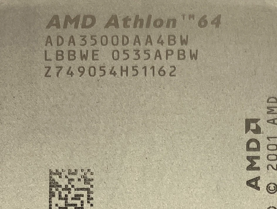 AMD Athlon 64 3500+ ADA3500DAA4BW 2.2GHz Socket 939 Processor / CPU - Image 2 of 4
