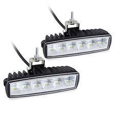 Led Fog Lights Driving Lights Bar 2Pcs 6Inch 30W Waterproof Offroad White