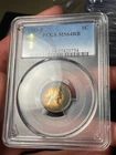 1953-S PCGS MS64 RB Lincoln Wheat Cent Toned Dual Sided