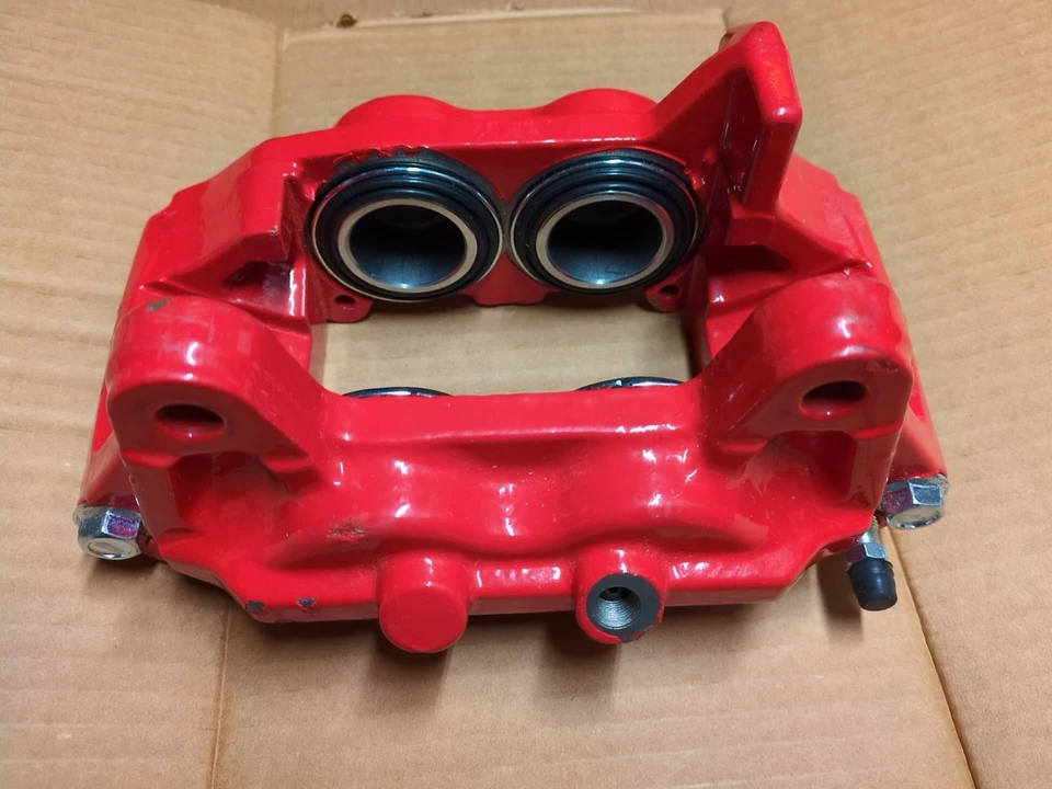 Par de pinzas de freno delanteras rojas izquierda y derecha para Toyota Tundra 2000-03 (fundición # S13WE) Foto 4 de 4