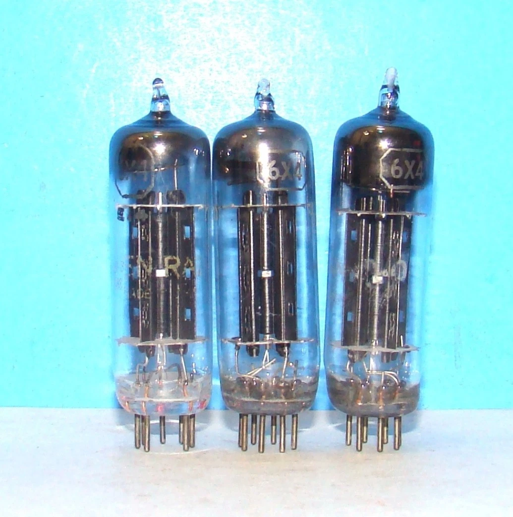 Tube électronique (valve) TUNG-SOL 6X4W / EZ90 - Années 50 - État NOS (Neuf Old Stock)