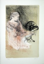 Giuseppe AJMONE, Litografia cm. 50x35 (cm. 41,5x27) anno 1983 es: 125/150