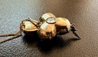 Georgian Garnet Rose Cut Diamond Fly Locket Pendant Necklace Antique Gold 1800 — photo 8