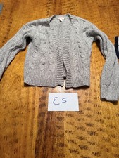 Cat  Jack Girls Open Front Cardigan Long Sleeve Chunky Knit M 8  E5