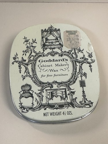 Vintage Goddard’s Cabinet Makers Wax Lemon Marshall Fields Price Tag