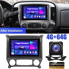8Core 4 64G For 2014-2018 Chevy Silverado GMC Sierra Android 13 Car Stereo Radio