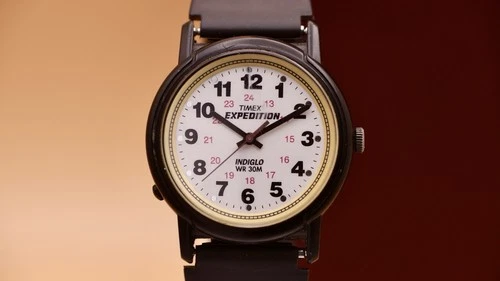 Vintage 90s Timex Expedition 33mm Indiglo WR 30m Quartz Watch