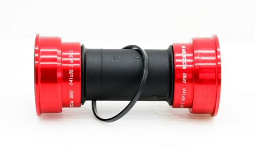 SwishTi Road MTB Press-Fit Bottom Bracket BB86/BB89.5/BB92 for Shimano Red - Picture 1 of 4