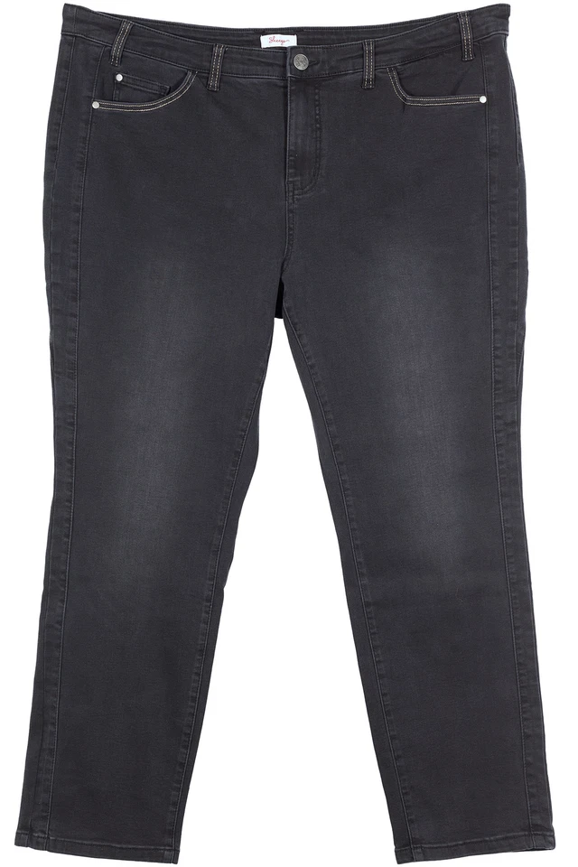 sheego Pia Stretchjeans Die Schmale Slim Fit Damen Schwarz Denim Größe 54 56 - Bild 1 von 1