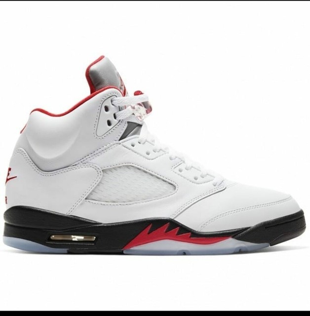 jordan 5 retro low golf fire red silver tongue