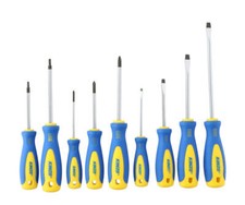 Schraubendreher Set 9-tlg. Magnetisch Schraubenzieher Kreuz Schlitz Sechsrund