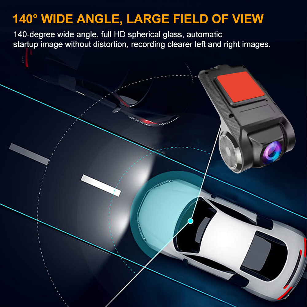 1080P USB Car DVR Front Camera Recorder ADAS Wifi Android Night