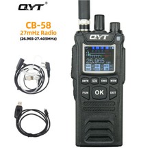 QYT CB-58 Walkie Talkie 27MHz AM/FM Radio Transceiver Handheld 4W 4100mAh