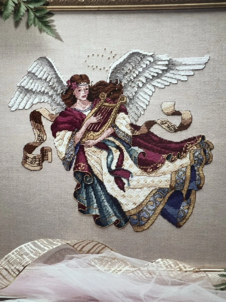 Dimensions Angel of Music Counted Cross Stitch Chart Leaflet 253 1995 New - Image 2 of 3