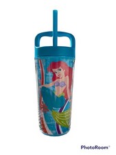 Disney Ariel Cup With Straw And Handle