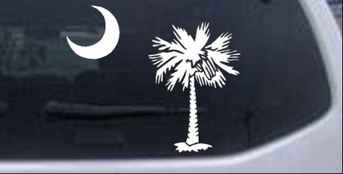 Calcomanía Palmetto Palm Tree Luna ventana para automóvil o camión computadora portátil - Imagen 2 de 32