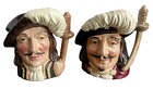 Royal Doulton Three Musketeers Porthos Athos Toby Character Jug D6452 D6453 4"