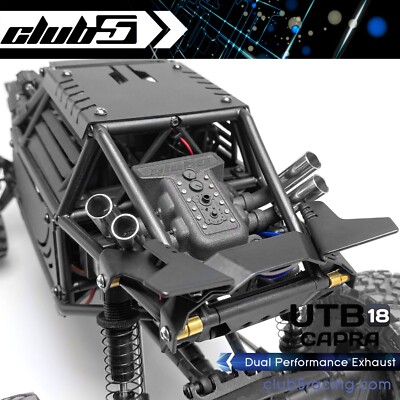 Dual Performance Exhaust for Axial 1/18 Capra