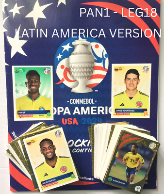 LATIN AMERICA VERSION Panini Copa America 2024 - Stickers  PAN1 - LEG18 YOU PICK