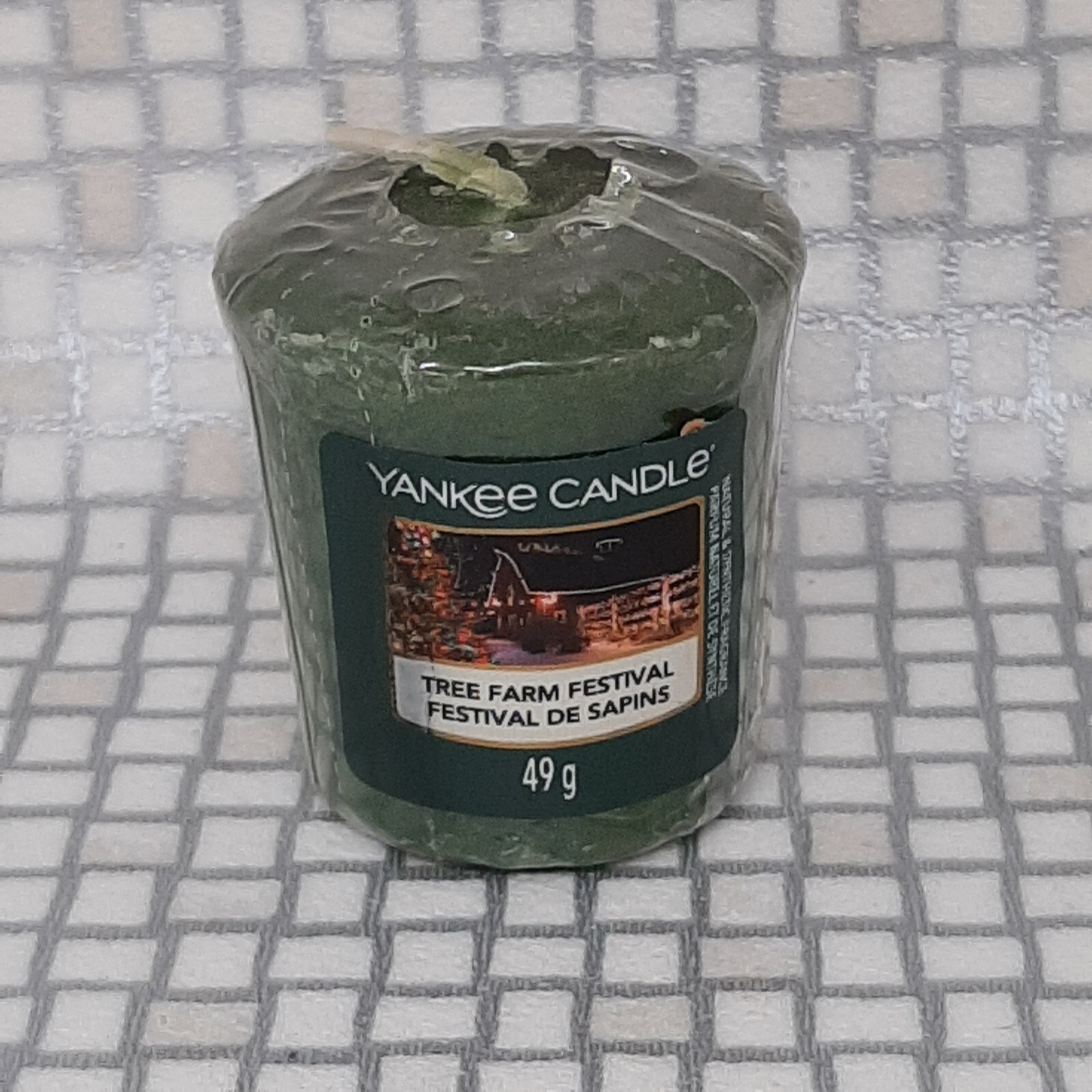 Yankee Candle 3x Votives Christmas Eve Cocoa Tree Farm Festival Sugared