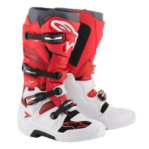 White Adult Sizes Alpinestars MX Boots Tech 1 