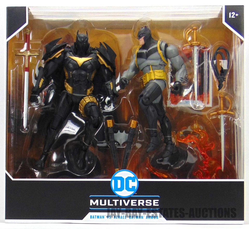 NUEVO DC COLECCIONISTA MULTIPACK FIGURAS ARMADURA BATMAN CABALLERO BLANCO VS AZRAEL BATMAN 7" Foto 2 de 4
