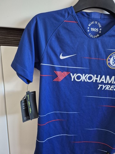 Nike Chelsea 2017/18 Kid's Home Top Youth Jersey unisex 10-12 years M 137-147cm - Picture 5 of 10