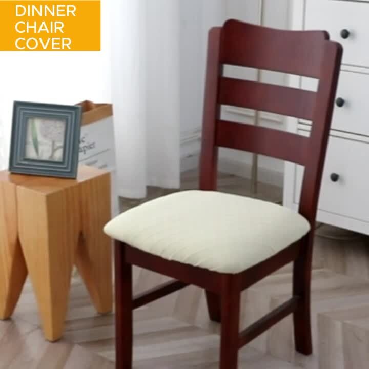 Dining Chair Covers 4-Pack Waterproof Stretch Seat Covers For