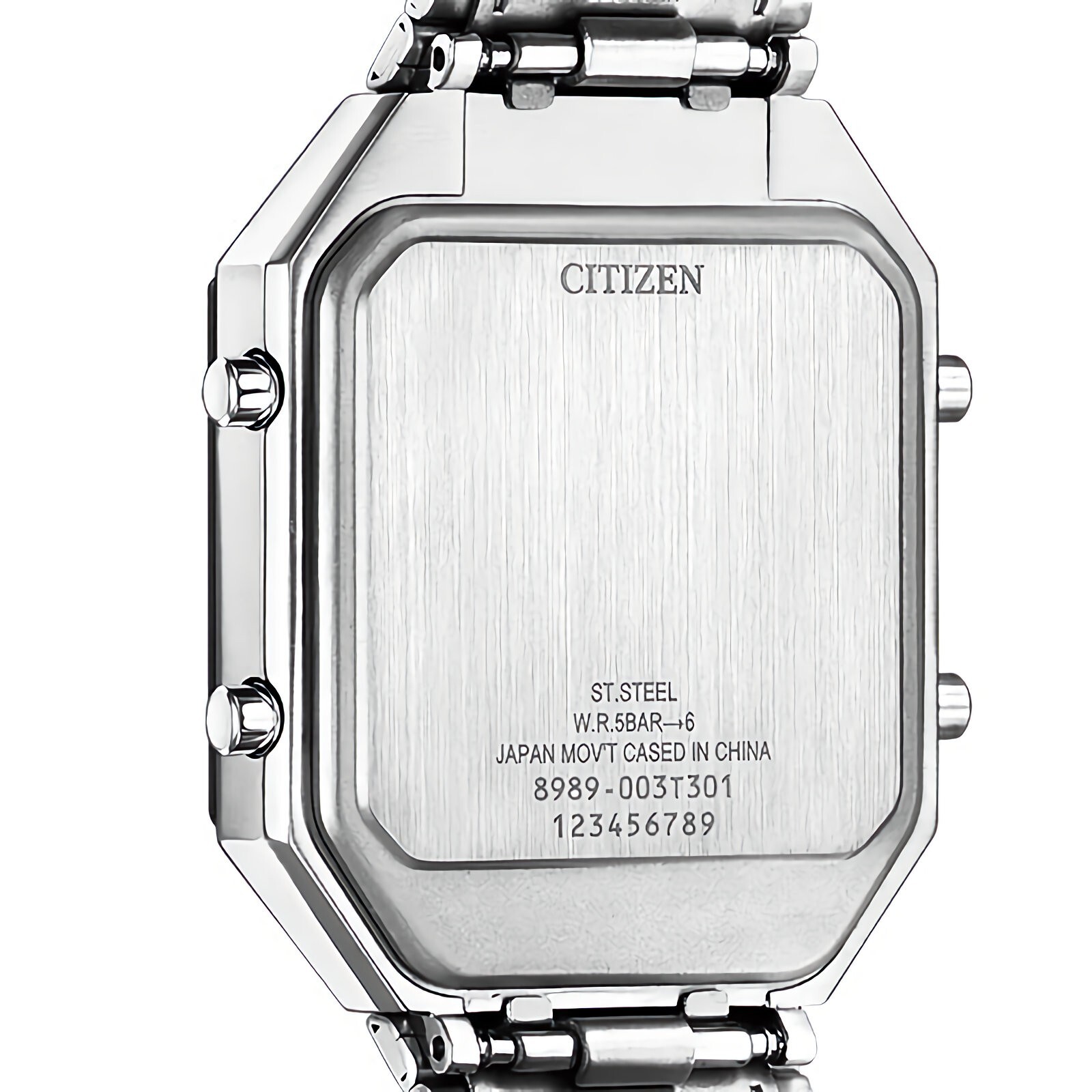 Pre-owned Citizen Jg2126-69e Record Label Ana-digi Thermo Sensor Quartz Unisex Watch