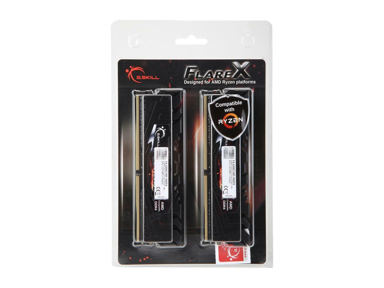 G Skill F4 30c16d 16gfx 16gb Flare X For Amd 1ddr4 30mhz Memory Modules For Sale Online Ebay