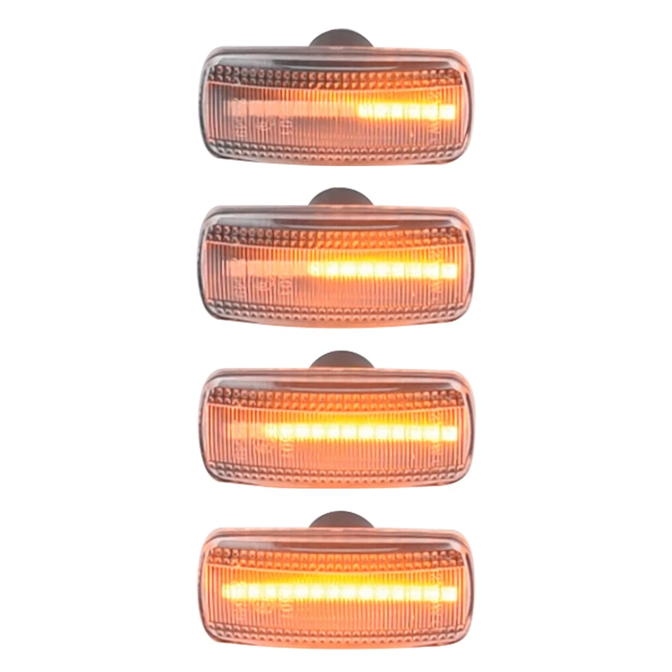 Luz de señalización lateral dinámica LED para Jeep Commander 2006 2007 2008 2009 2010 Foto 3 de 4
