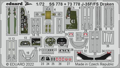 Eduard 1/72 Eduard J-35F/FS Draken - Hasegawa/Hobby 2000