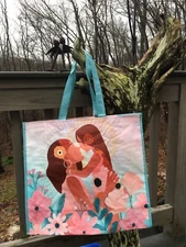 MOTHER DAUGHTER Floral Mommy & Me Durable Reusable Shopping Bag Eco-Tote NWT