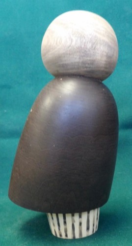 Mid Century Kokeshi Masao Watanabe Wood Doll North Wind 5 3/4" Tall #4 - Picture 4 of 6