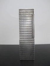 Elegant ST DUPONT France Silverplate SKYSCRAPER Ligne 1 Long Cigar Table Lighter