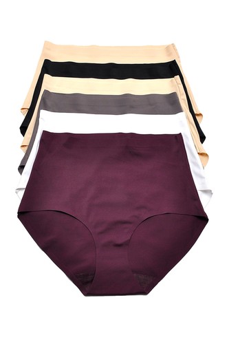 Lote 6 Calzoncillos Panty Corte Láser Sin Costuras Cubierta Completa Color Mezclado Talla S M L XL - Imagen 2 de 10