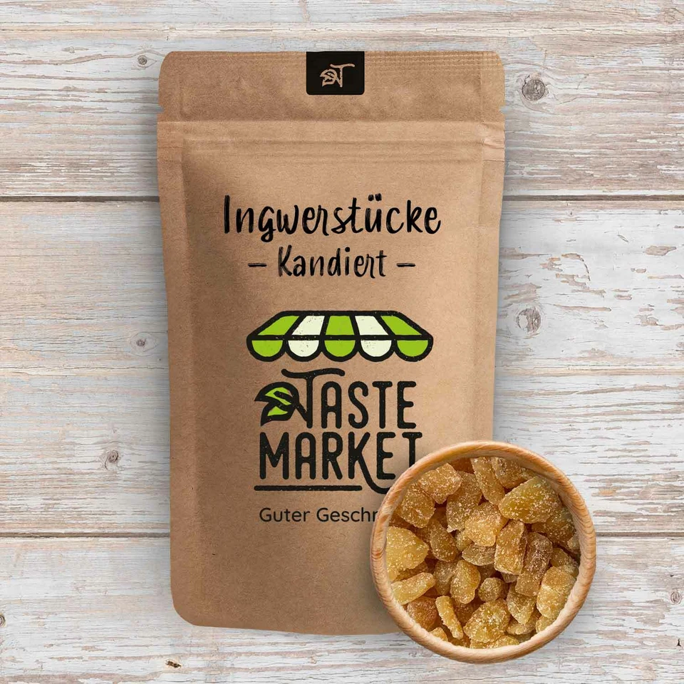 Ingwerstücke leicht kandiert | GRÖSSENAUSWAHL | getrocknet  | scharf | Ingwer - Bild 2 von 4