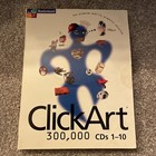 Broderbund ClickArt Software Clip Art 300,000 Images 10Cds Graphic Design