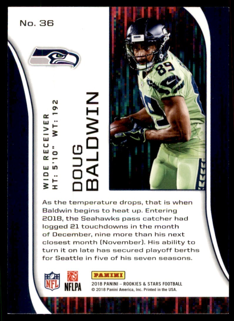 2018 Panini Rookies & Stars Doug Baldwin Seattle Seahawks #36 | eBay