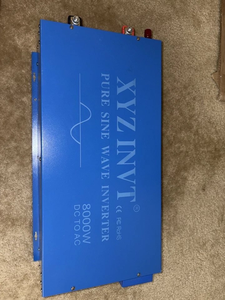 Inversor de onda sinusoidal pura 8000 W 48 V CC a 120 V CA convertidor de energía batería coche autocaravana Foto 3 de 4