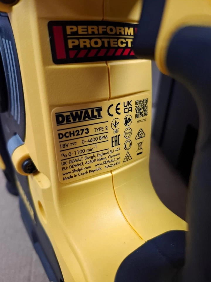 DeWalt DCH273 18V Brushless SDS+ Hammer Drill + 2 4.0Ah Batteries + Charger - Image 4 of 4