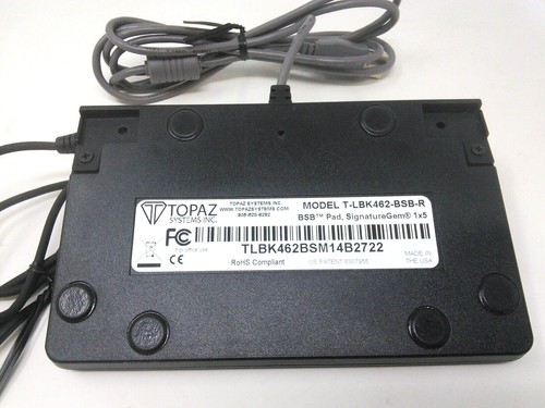 Topaz Systems T-LBK462-BSB-R SignatureGem LCD 1x5 Pad USB Signature Capture - Photo 3/3