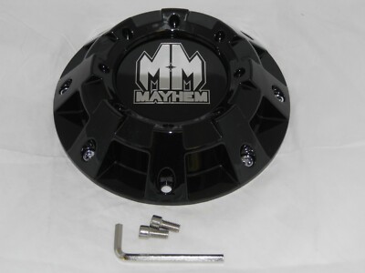 MAYHEM MONSTIR SERIES 8100 GLOSS BLACK WHEEL RIM CENTER CAP